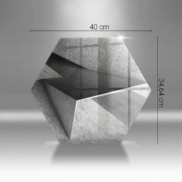 Üveg vágódeszka Konkrét absztrakció