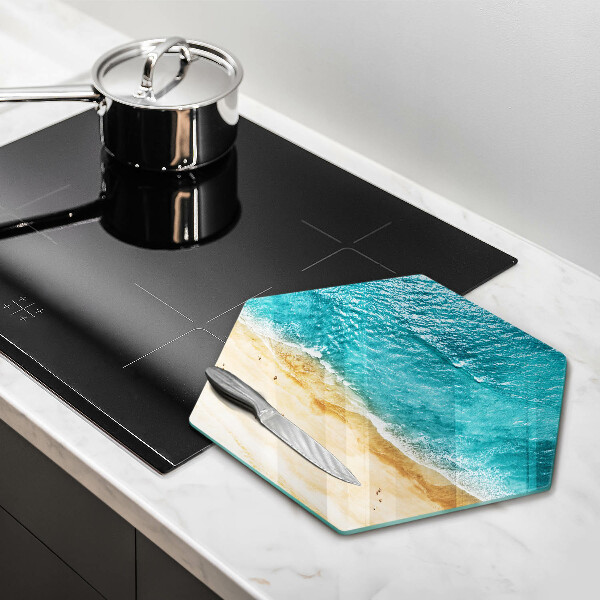 Üveg vágódeszka Tengerpart és tenger