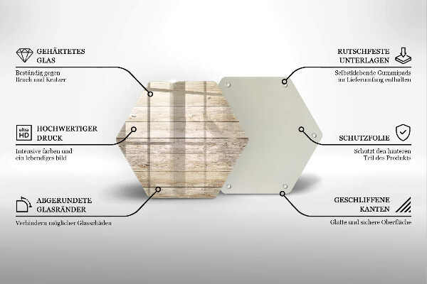 Üveg vágódeszka Fadeszkák