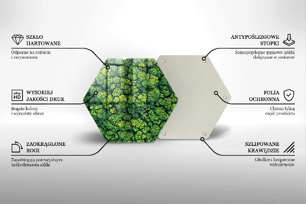 Üveg vágódeszka Természet moha növény