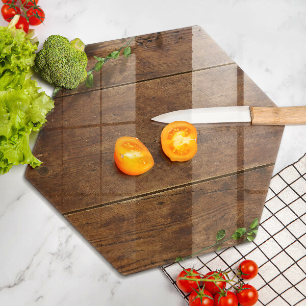 Üveg vágódeszka Fa táblák és levelek