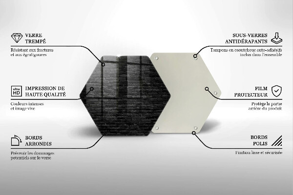Üveg vágódeszka Fali téglafal