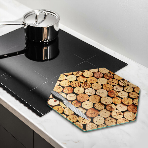 Üveg vágódeszka Bordugók minta