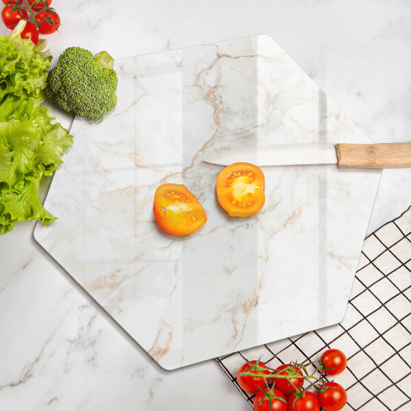 Üveg vágódeszka Dekoratív márvány kő