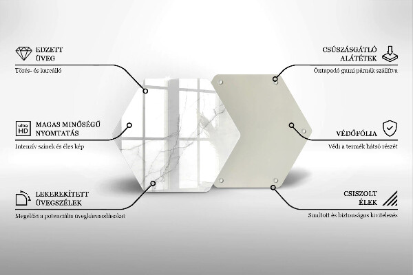 Üveg vágódeszka Márvány kő háttér