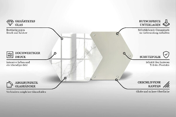Üveg vágódeszka Márvány kő háttér