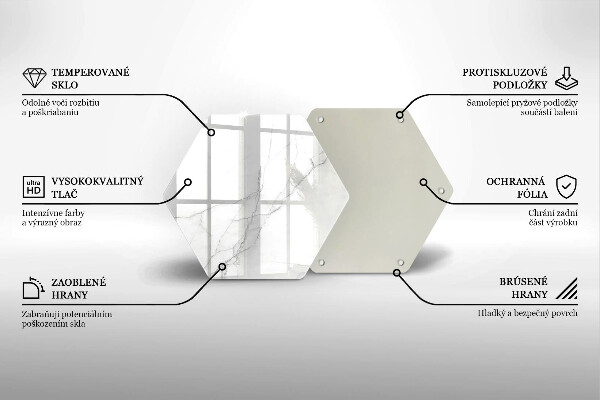 Üveg vágódeszka Márvány kő háttér