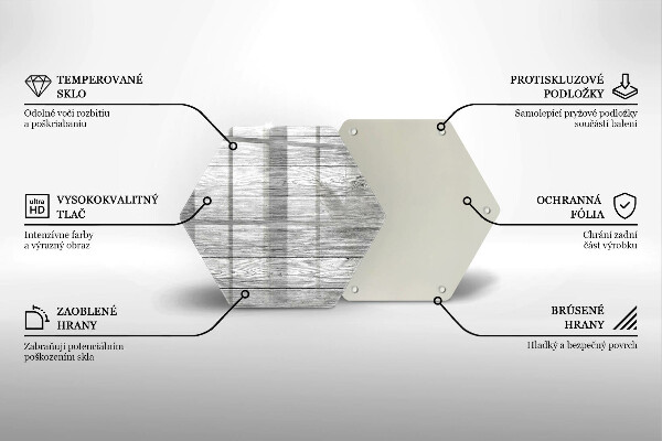 Üveg vágódeszka Régi fa táblák