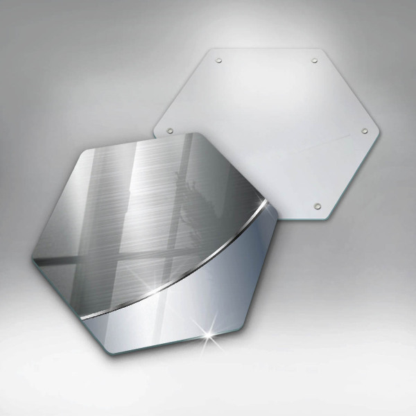 Üveg vágódeszka Fém absztrakciós minta