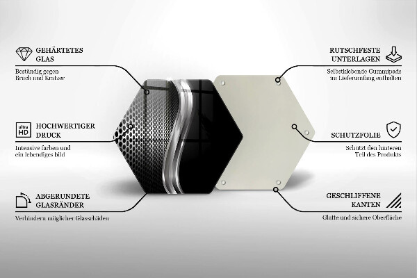 Üveg vágódeszka Fém szerkezet