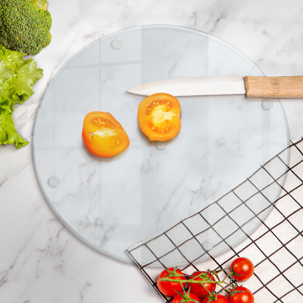 Átlátszó üveg vágódeszka 30 cm