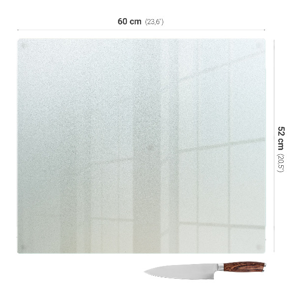 Üveg vágódeszka 60x52 cm