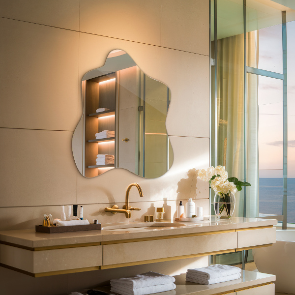 Folt alakú szabálytalan tükör 68x67 cm