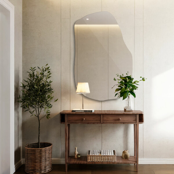 Szabálytalan tükör dekoratív 70x46 cm