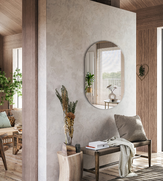 Ovális fali tükör 46x80 cm