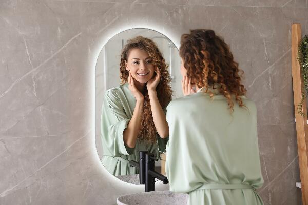 Ledes tükör ovális 58x100 cm