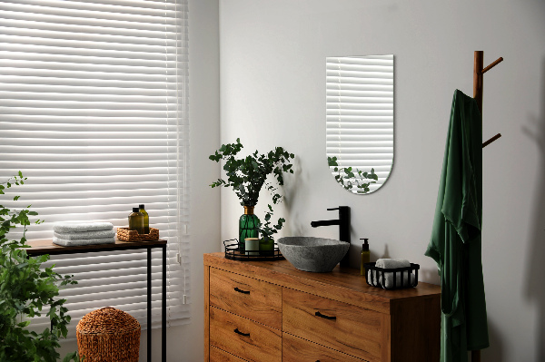 Fél-ovális tükör 40x70 cm