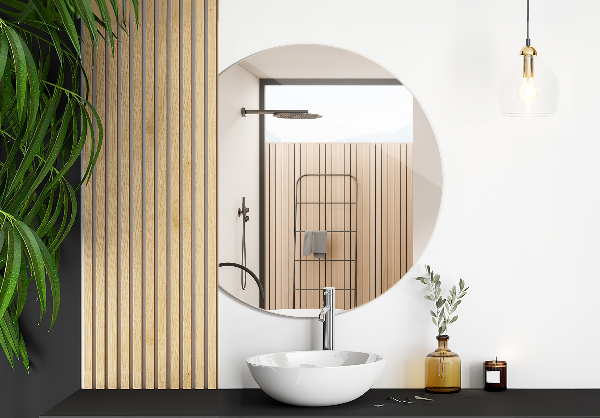 Egyedi alakú tükö keret nélkül 84x100 cm