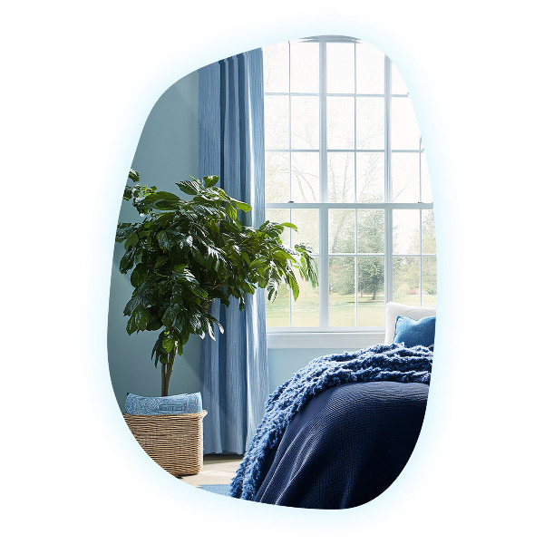 Szabálytalan ledes tükrök 49x34 cm