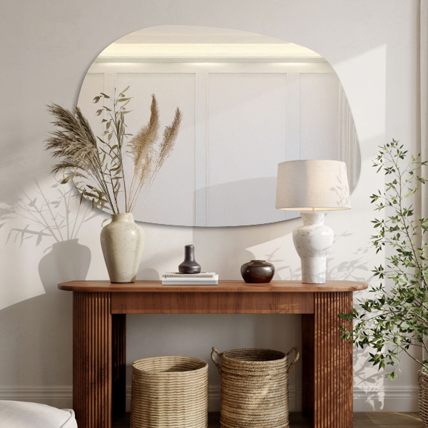 Szabálytalan folt alakú tükör 49x34 cm