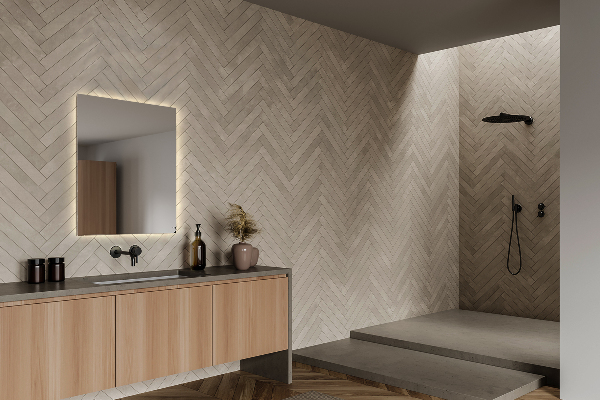 Modern fürdőszobai tükör 50x50 cm