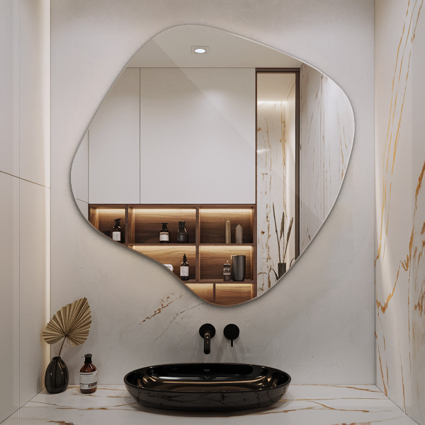 Szabálytalan tükör folt eredeti 68x67 cm