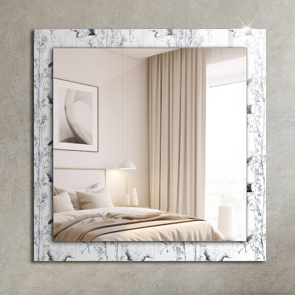 Dísztükör Daruk és bambusz