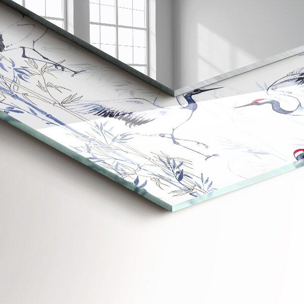 Dísztükör Daruk és bambusz