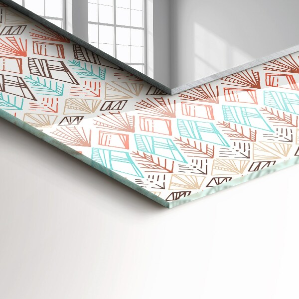 Design tükör Színes geometriai rajz