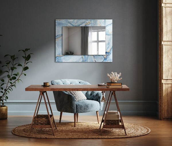 Design tükör Absztrakt minta márványon