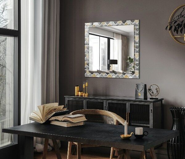 Tükör fali dísz Színes szívek