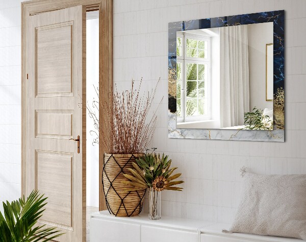 Tükör keret nyomtatással Absztrakt márvány