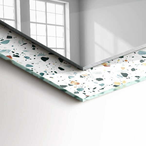Design fali tükör Terrazzo mozaik