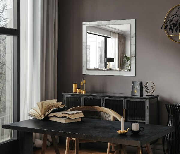 Design fali tükör Fehér márvány minták