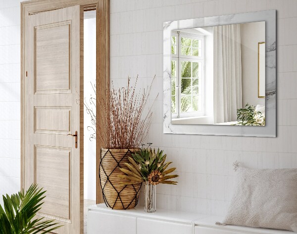 Design fali tükör Fehér márvány minták