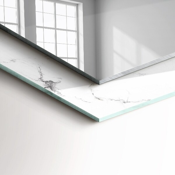 Design fali tükör Fehér márvány minták