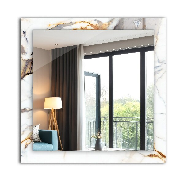 Tükör díszítéssel Márvány erek