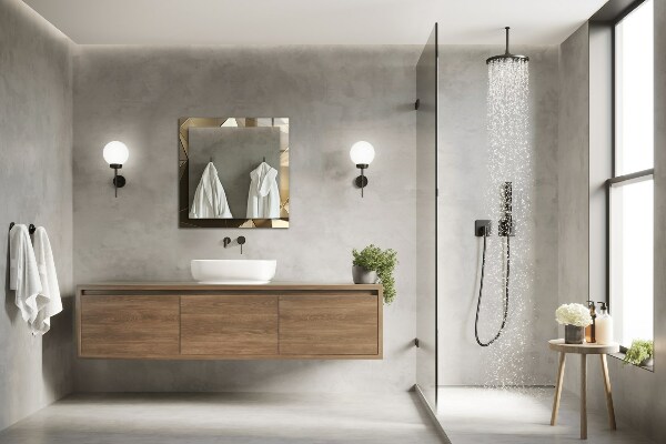 Tükör fali dísz Geometrikus formák