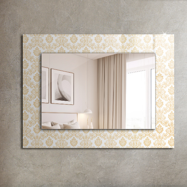 Design fali tükör Sárga dekorációk