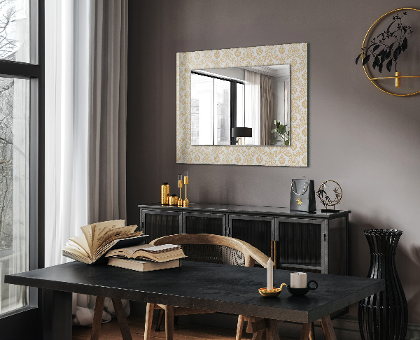 Design fali tükör Sárga dekorációk