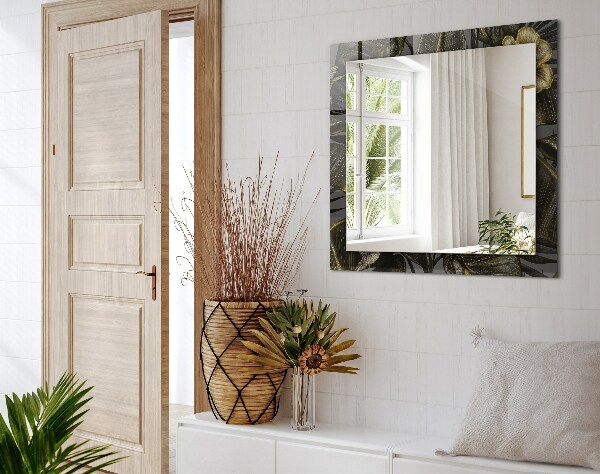 Díszes tükör Virágok és kolibrik