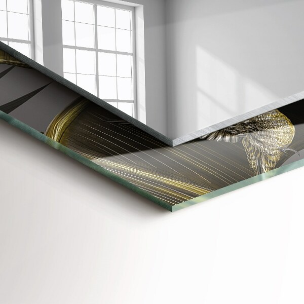 Díszes tükör Virágok és kolibrik