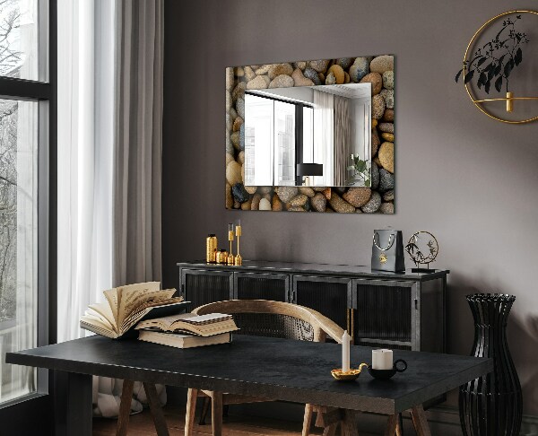 Design tükör Egyszerű színes kövek