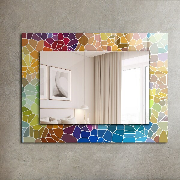 Design tükör Virágok és levelek