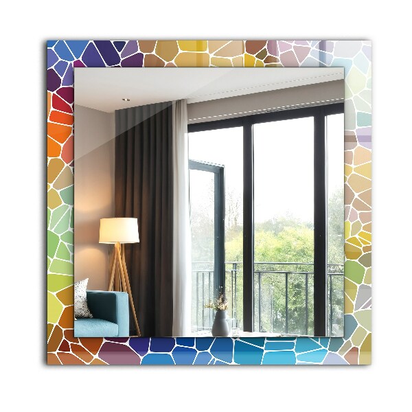 Design tükör Virágok és levelek