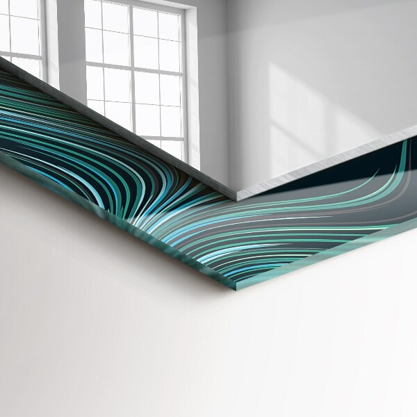 Dekor tükör Texturált kő