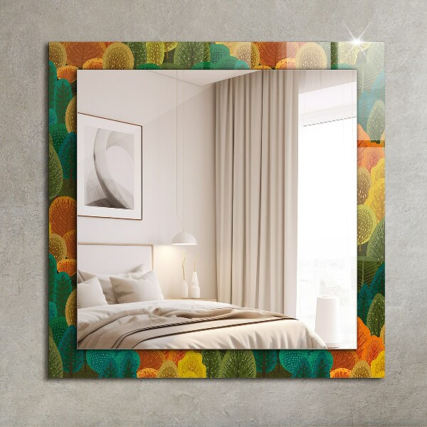 Dísztükör Koponya alakú rózsák