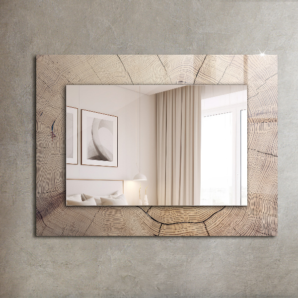 Tükör keret nyomtatással Virágok és madarak