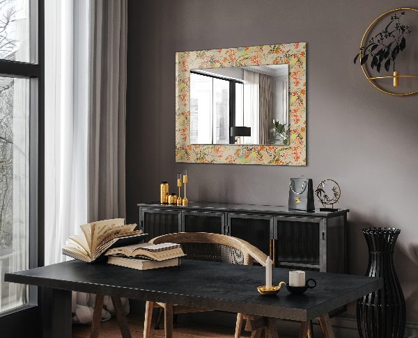 Design tükör Fekete-fehér geometriai minta