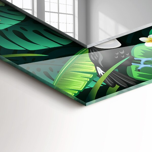 Dekor tükör Türkizkék geometriai minta